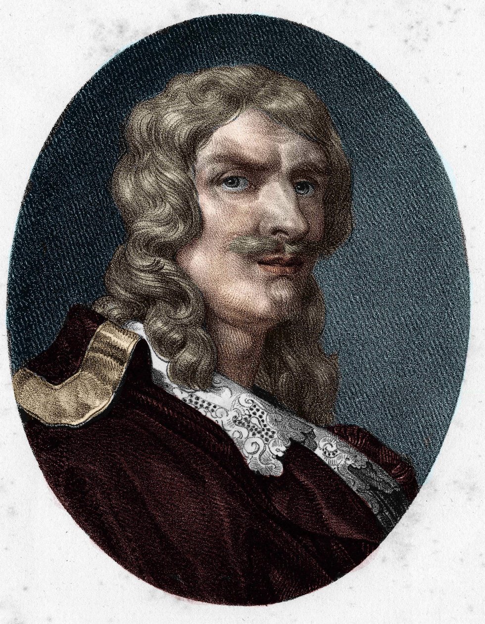 Jean de Rotroun muotokuva. Ranskalainen näytelmäkirjailija (1609-1650). tekijältä Unknown artist