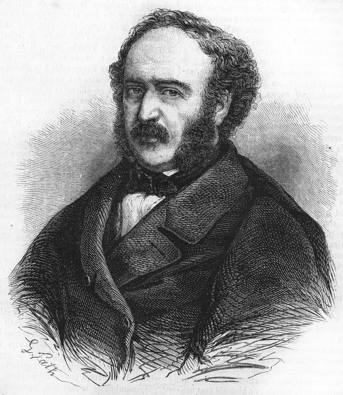 muotokuva ranskalaisesta poliitikosta Jules Simonista (1814-1896). tekijältä Unknown artist
