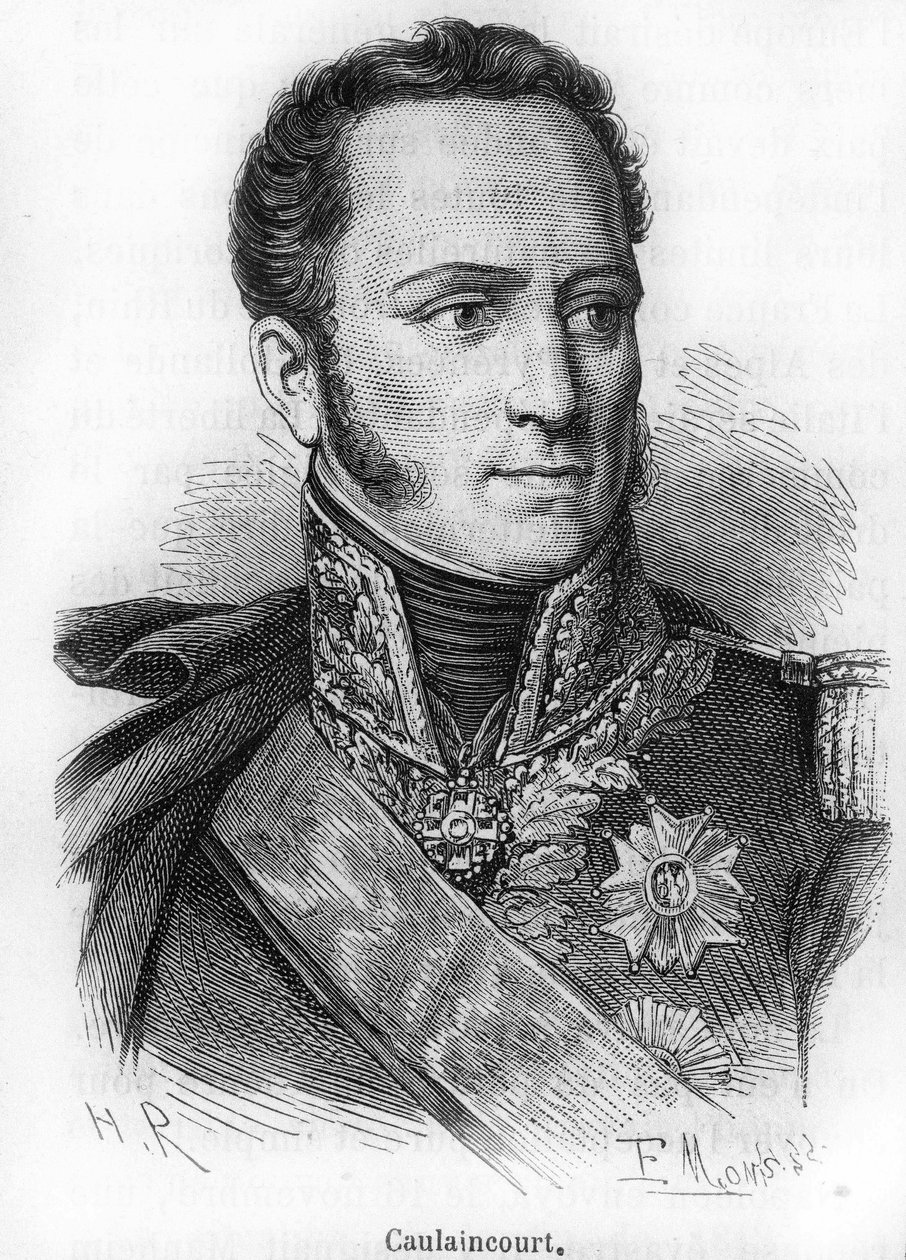 muotokuva Le Marquis de Caulaincourtista (1773-1827), Vicenzan herttuasta, ranskalaisesta kenraalista ja diplomaatista. tekijältä Unknown artist