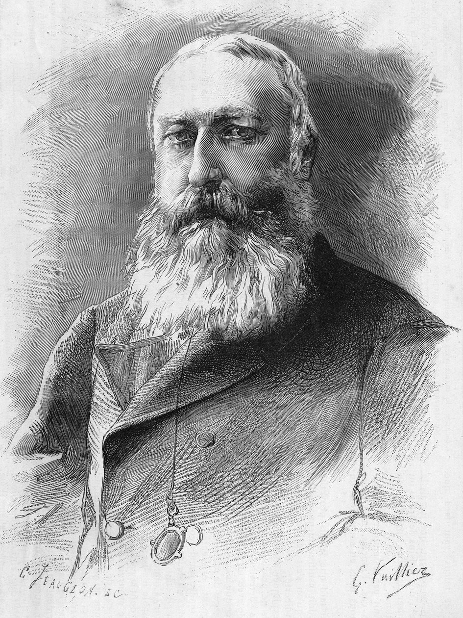 muotokuva Leopold II:sta (1835-1909). Belgian kuningas (1865-1909). tekijältä Unknown artist