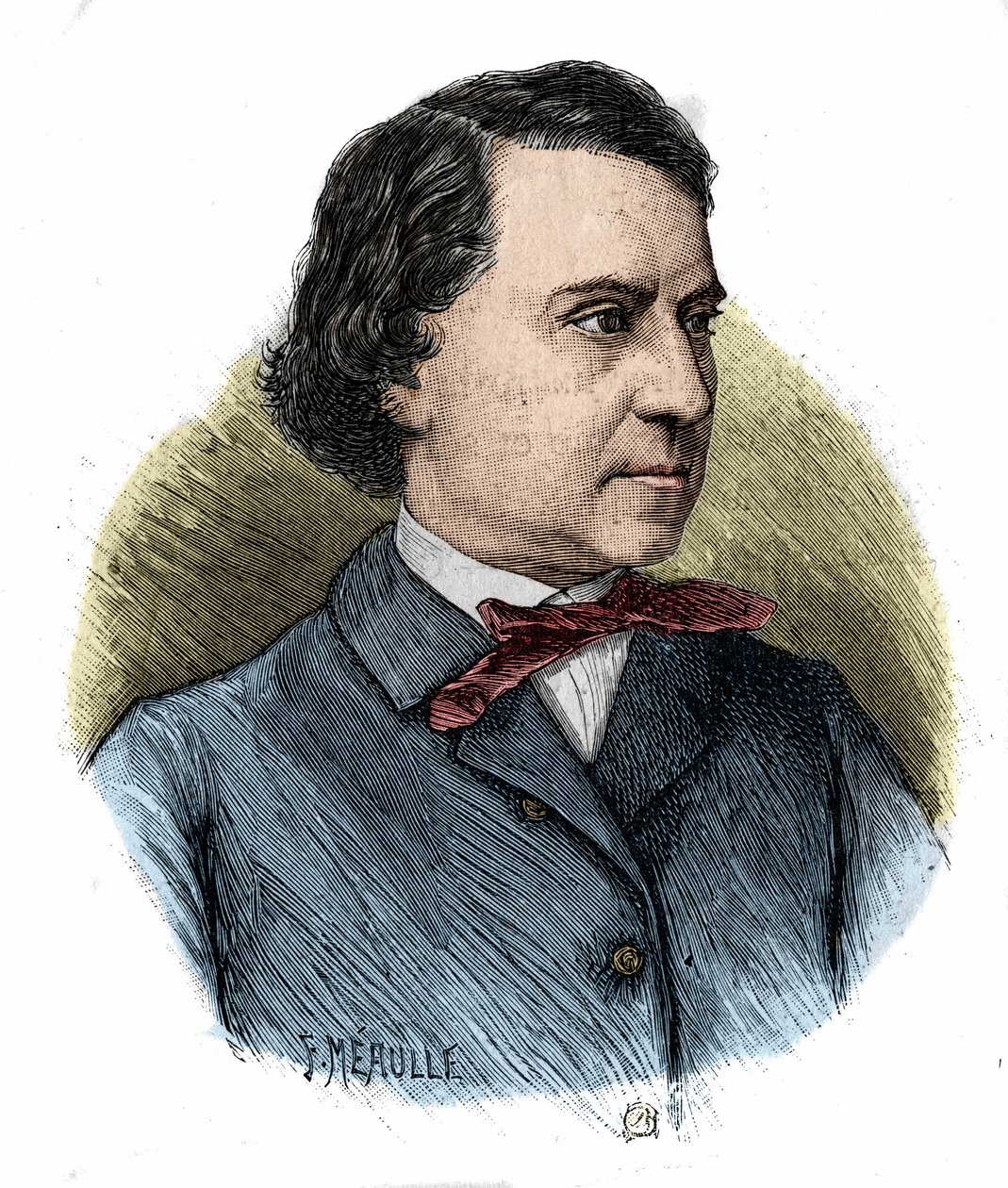 muotokuva Louis Blancista, ranskalaisesta poliitikosta ja historioitsijasta (1811-1882). tekijältä Unknown artist