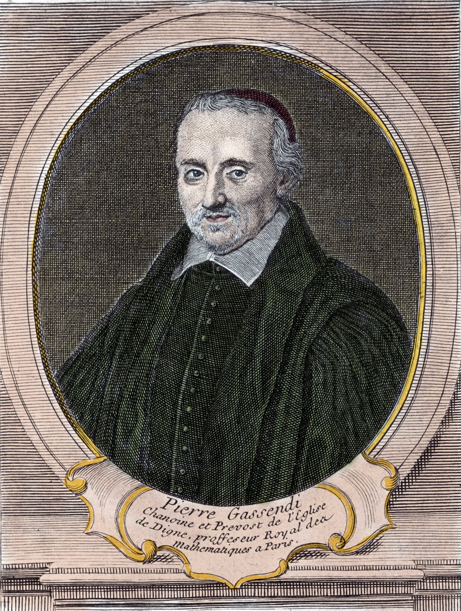 Pierre Gassendi (1592-1655), ranskalaisen filosofin, tähtitieteilijän, matemaatikon ja fyysikon muotokuva. tekijältä Unknown artist