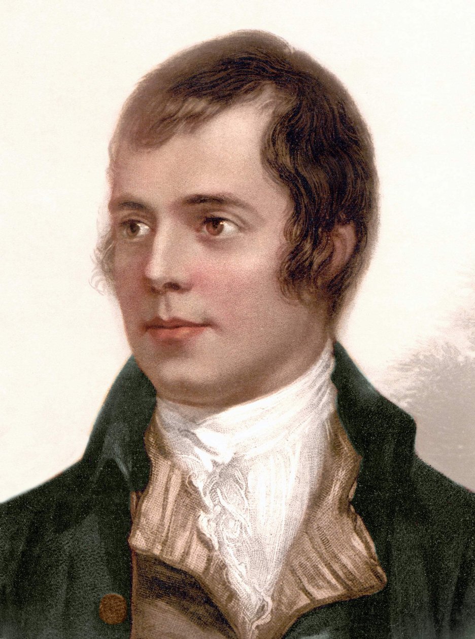 Robert Burnsin muotokuva. Skotlantilainen runoilija (1759-1796). tekijältä Unknown artist