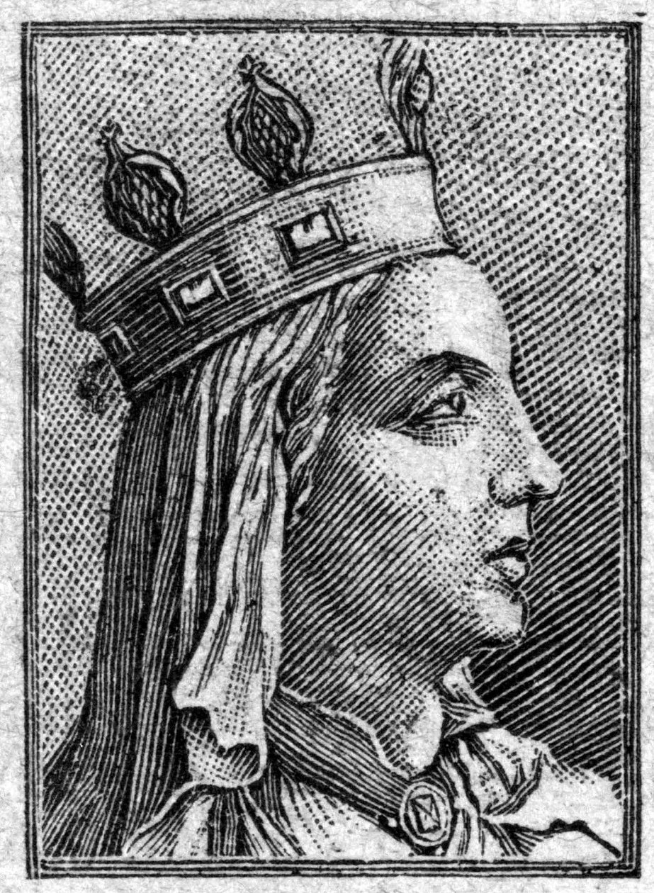 muotokuva vuonna 559 kuolleen kuningas Childebert I:n Ultrogothesta. tekijältä Unknown artist