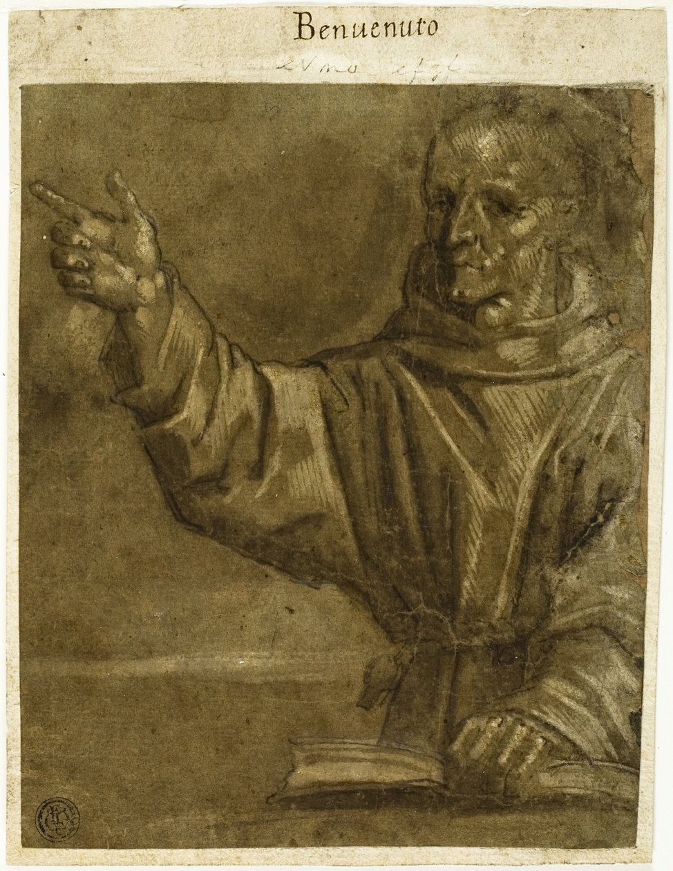 Saint Bernardino of Siena saarnaa avoimesta kirjasta tekijältä Unknown Sienese
