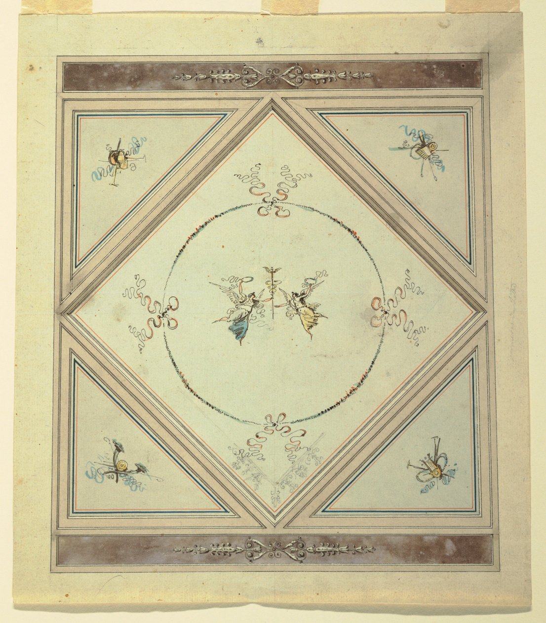 Piirros, makuuhuoneen katto, 1820-23 tekijältä Unknown artistUnknown artist