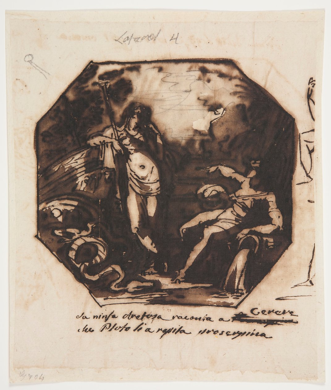 Piirros, Ceresille kerrotaan Proserpinan raiskauksesta, 1812. tekijältä Unknown artistUnknown artist