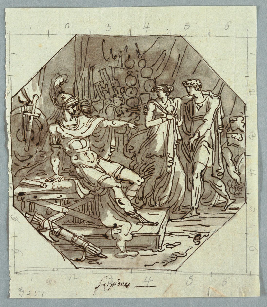 Piirros, Scipion kontinenssi, 1811 tekijältä Unknown artistUnknown artist