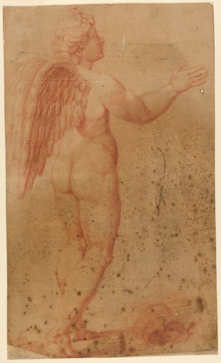Piirros, Amor ja Zeus väittelevät Amorista, Rafaelin mukaan, 1550-1600. tekijältä Unknown artistUnknown artist