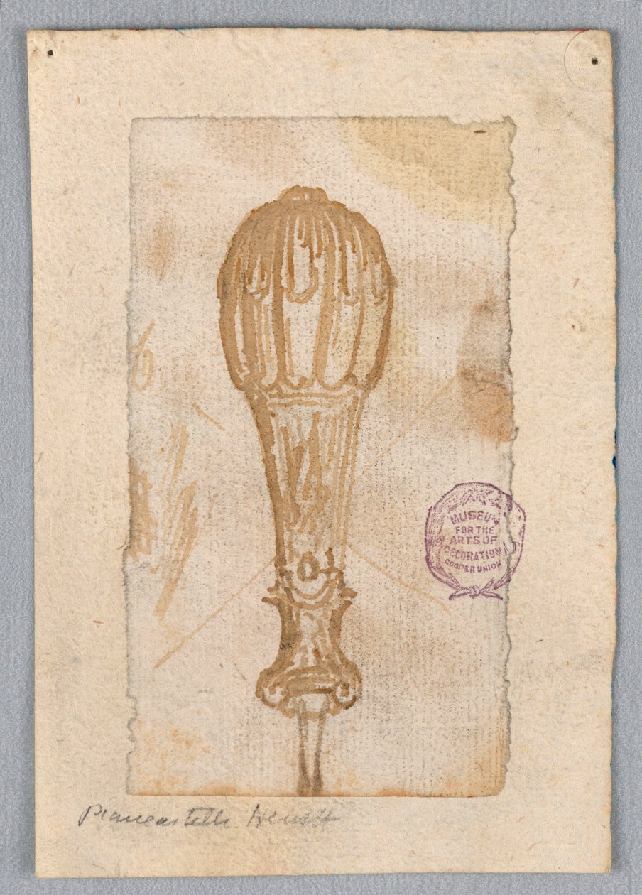 Piirustus, Design a Handle, 1700-1900-luku tekijältä Unknown artistUnknown artist