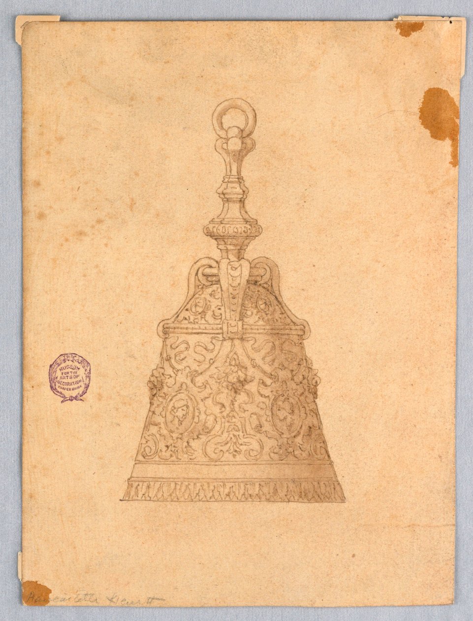 Piirustus, kellon malli, 1700-1900-luku tekijältä Unknown artistUnknown artist