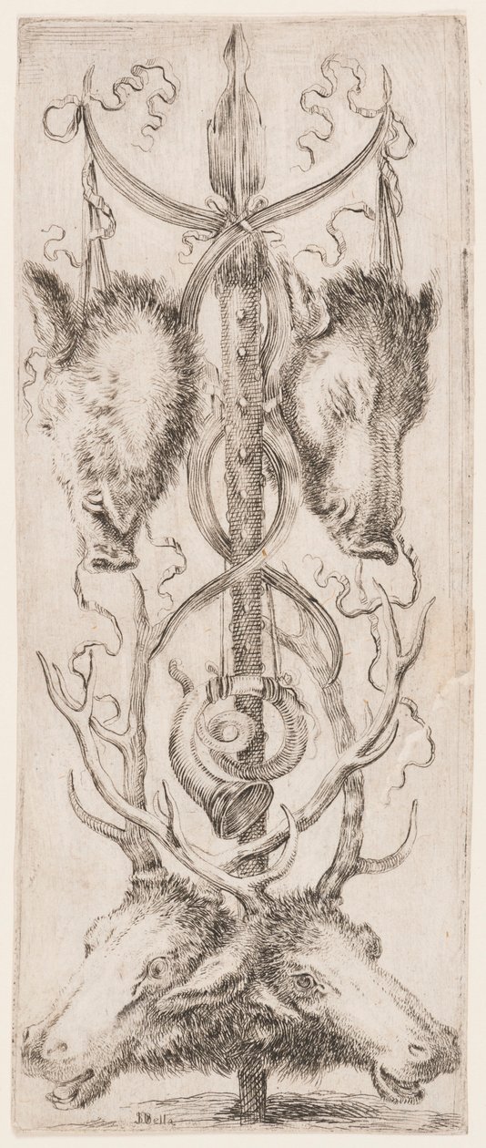 Vedos, Ornamentit tai groteskit (Groteskiornamentti), n. 1653. tekijältä Unknown artistUnknown artist