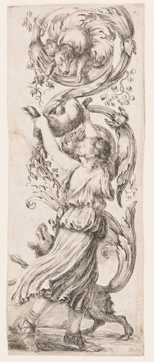 Vedos, Ornamentit tai groteskit (Groteskiornamentti), n. 1653. tekijältä Unknown artistUnknown artist