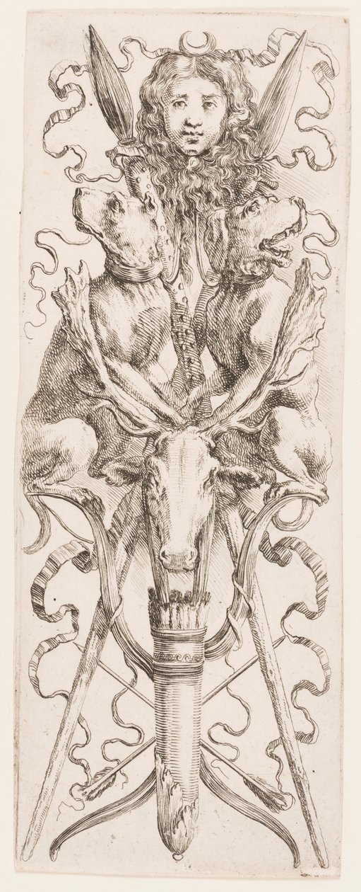 Vedos, Ornamentit tai groteskit (Groteskiornamentti), n. 1653. tekijältä Unknown artistUnknown artist