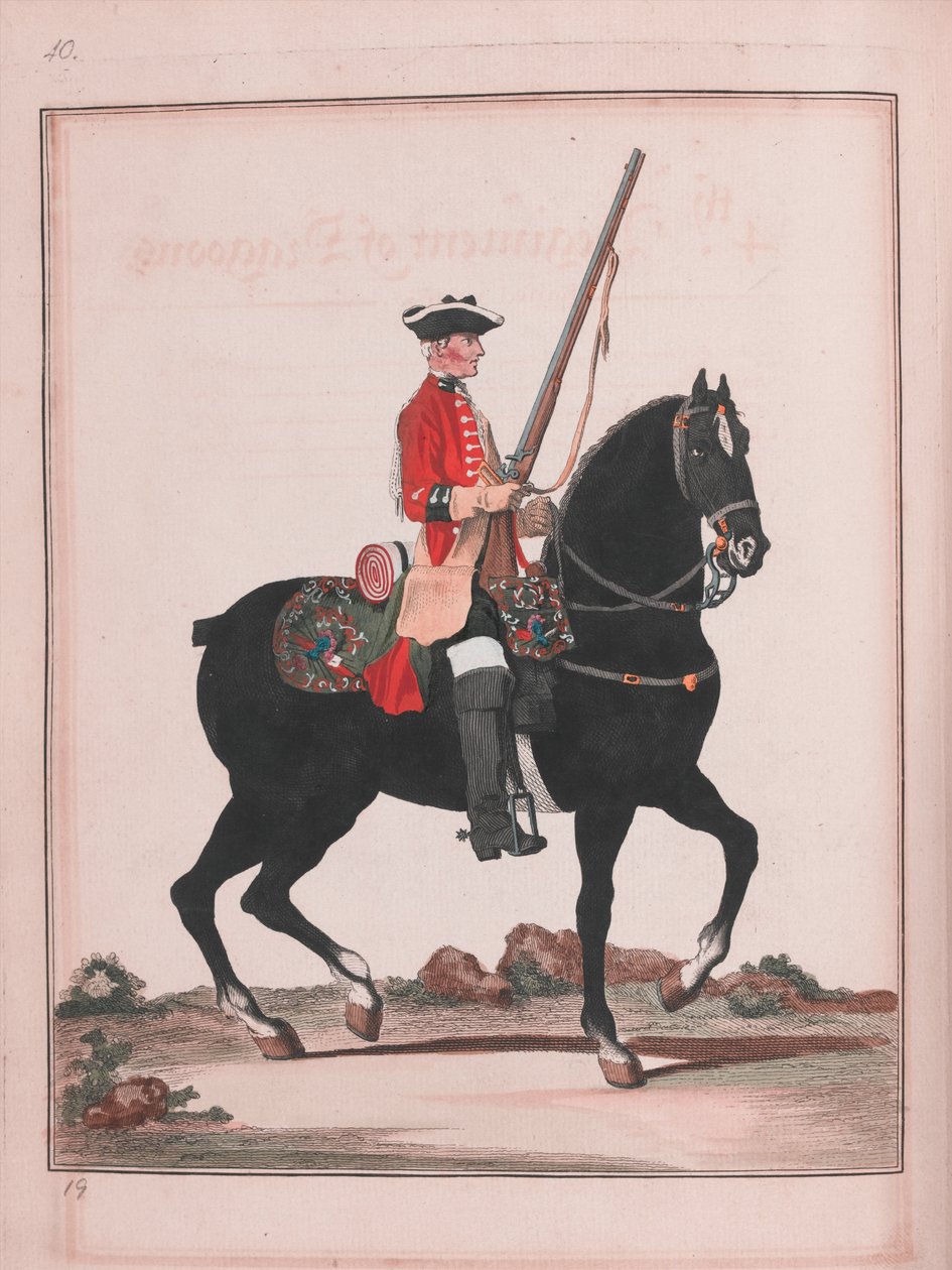 4th Regiment of Dragoons (kaiverrus) tekijältä Unknown artist
