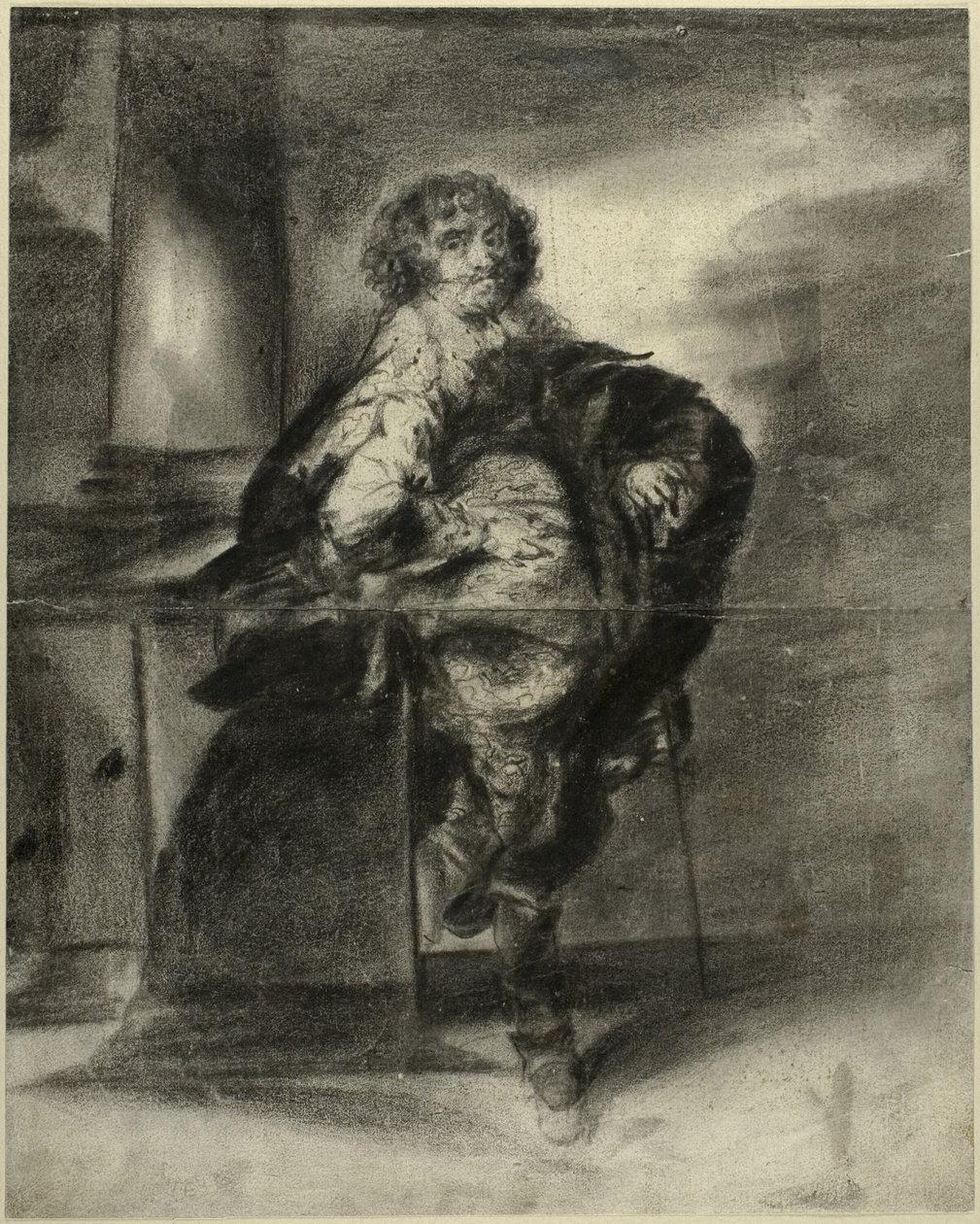 Mies 17. vuosisadan puvussa tekijältä Unknown artist