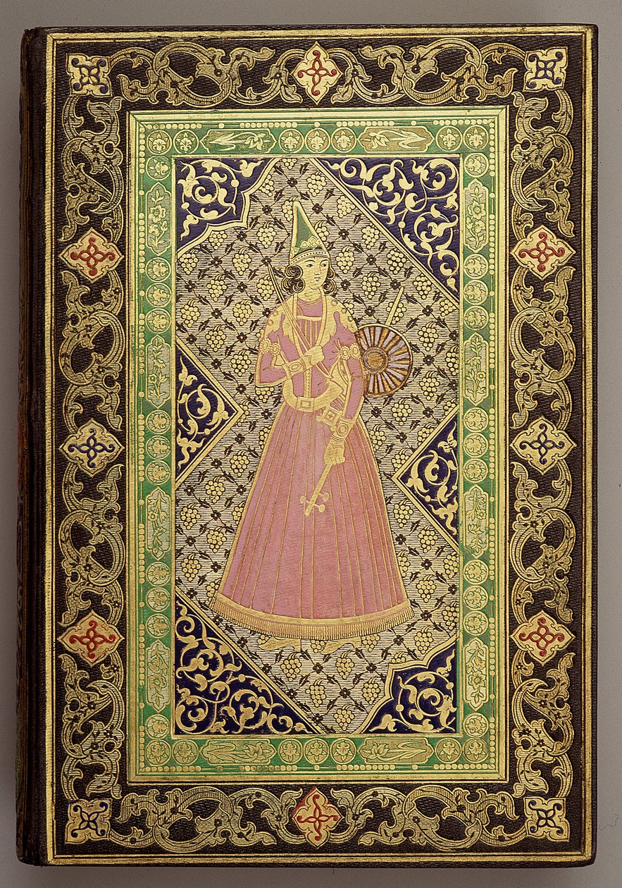 Persialainen. Prinssi Alexis Soltykoffin kirjan "" Matka Persiaan"" kansi tekijältä Unknown artist