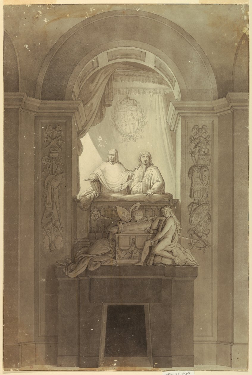Henry Cardinal Yorkin (1725-1807) ja Charles Edward Stuartin, "Nuoren teeskentelijän" (1720-1788) hautamonumentti tekijältä Unknown artist