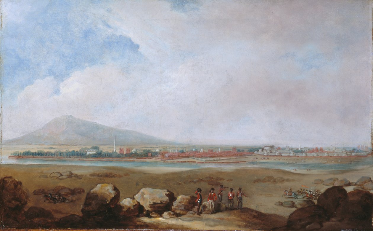 Näkymä Seringapatam, 1791 noin tekijältä Unknown artist