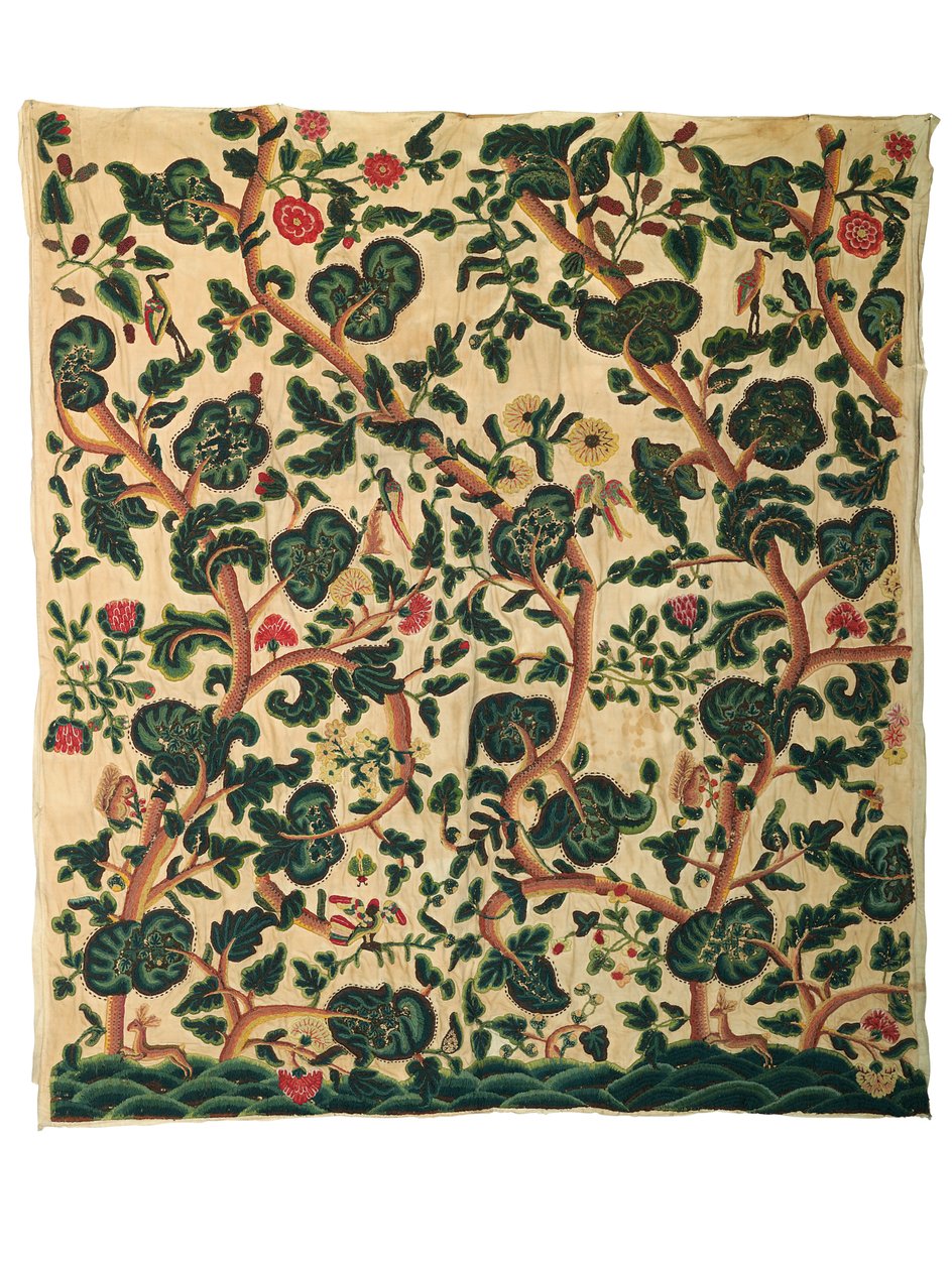Suuri crewel-paneeli (villa) tekijältä Unknown artist