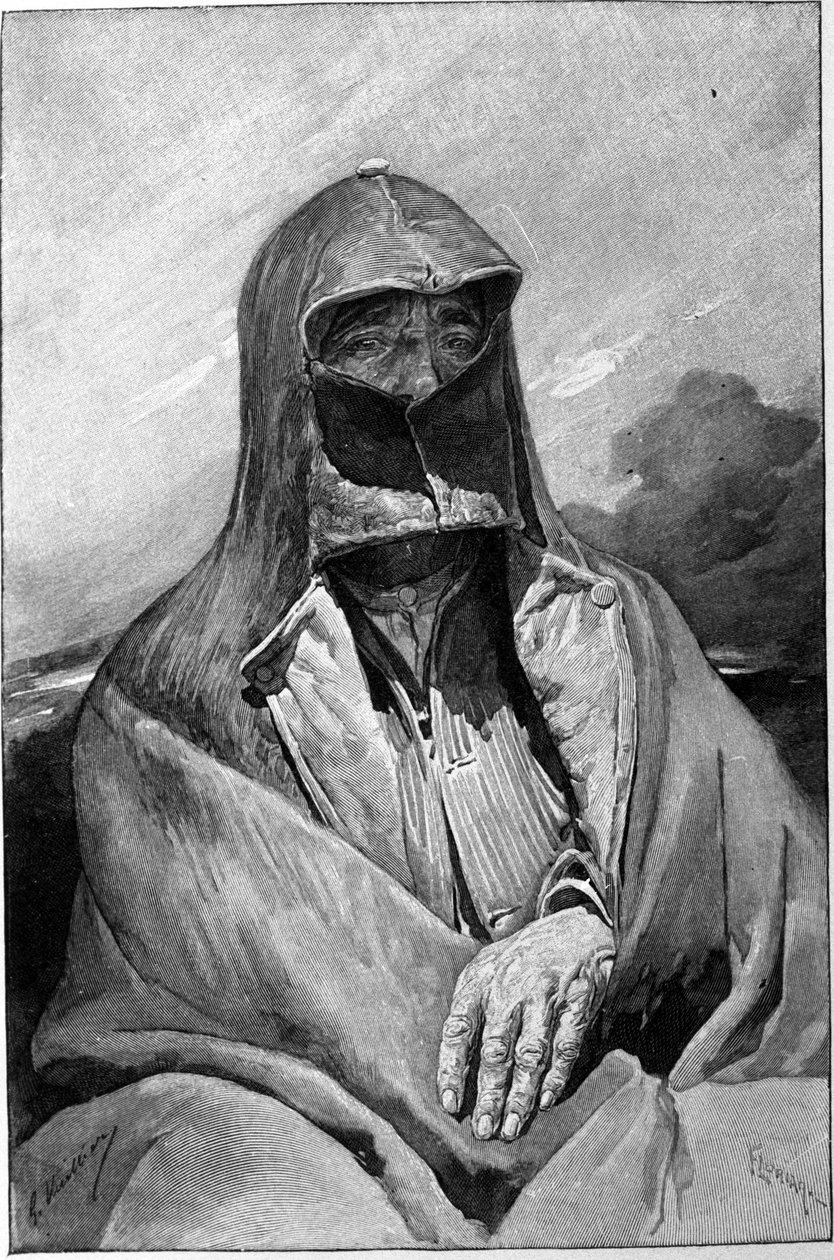 Castrogiovannin (nykyisen Enna) kaupungin asukas Sisiliassa Kaiverrus 1800-luvulta tekijältä Unknown artist