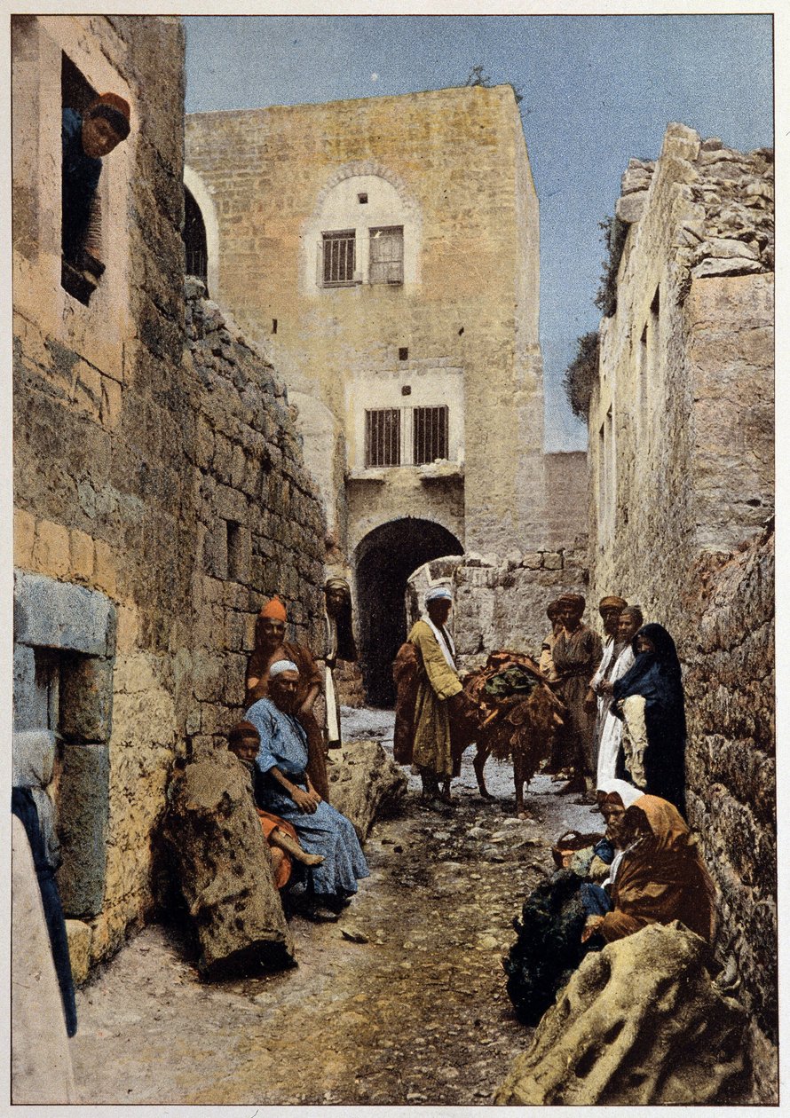 Katu Betlehemissä 1800-luvun lopulla tekijältä Unknown artist