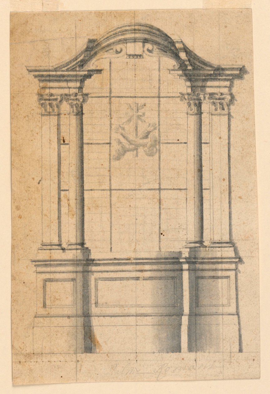 Aedicule vaakunalla tekijältä Unknown artist