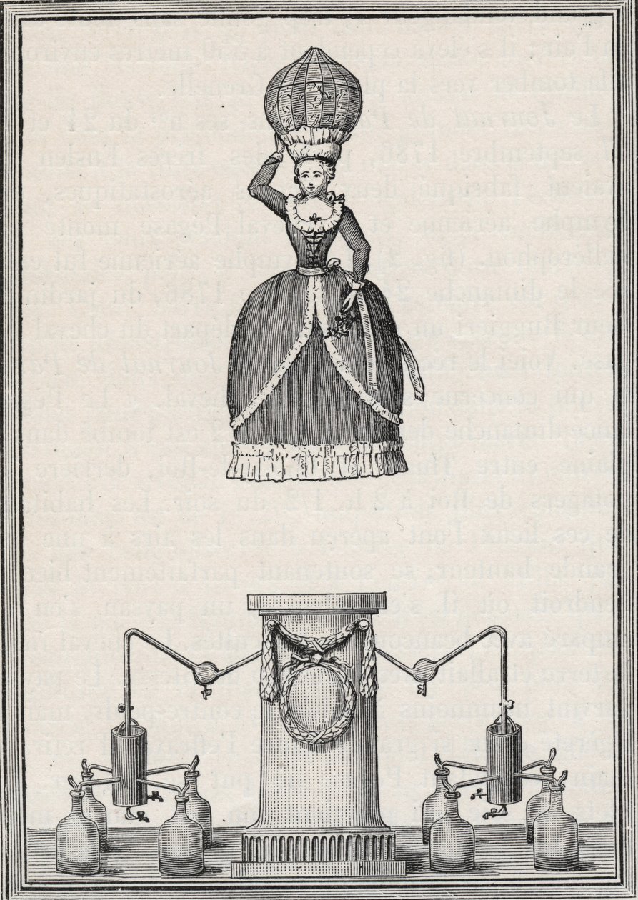 Aerostaattinen figuuri - Enslenin veljien "Aerian Nymph" (Christian Gottfried tekijältä Unknown artist