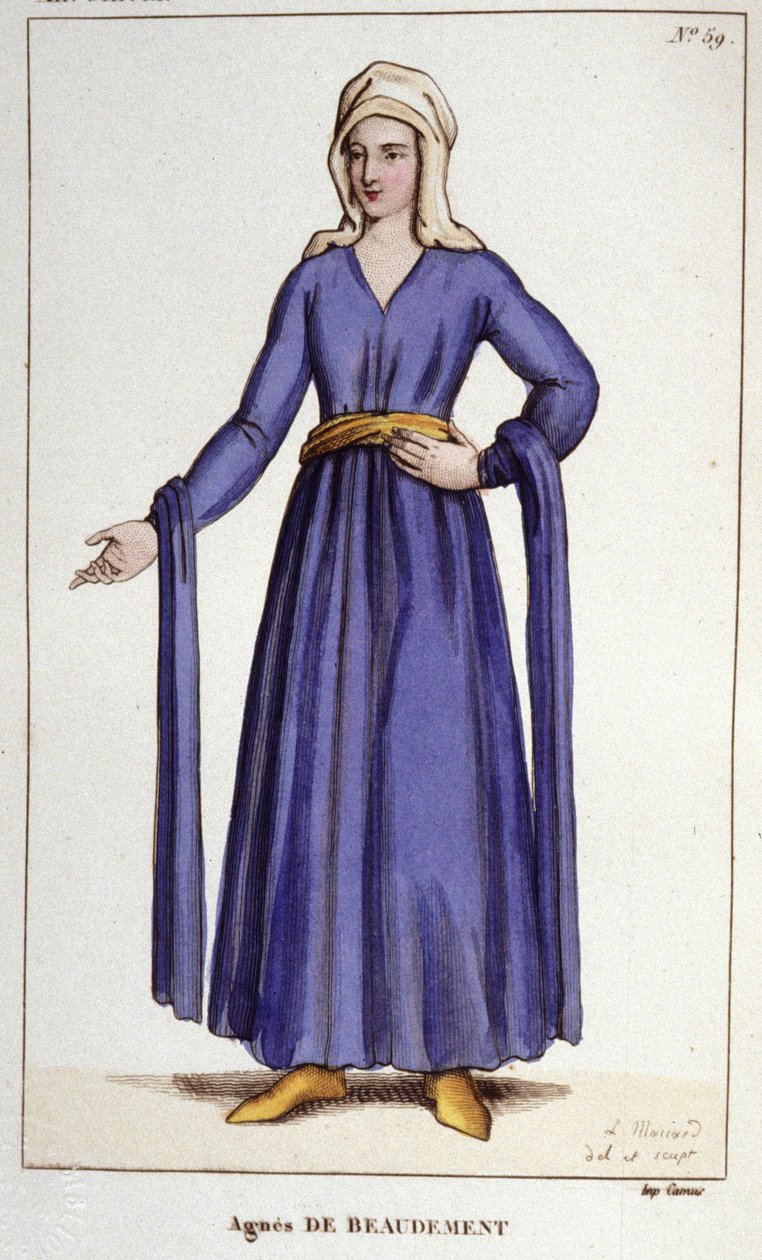Agnès De Baudement, Lady of Braine (1130-1218). tekijältä Unknown artist