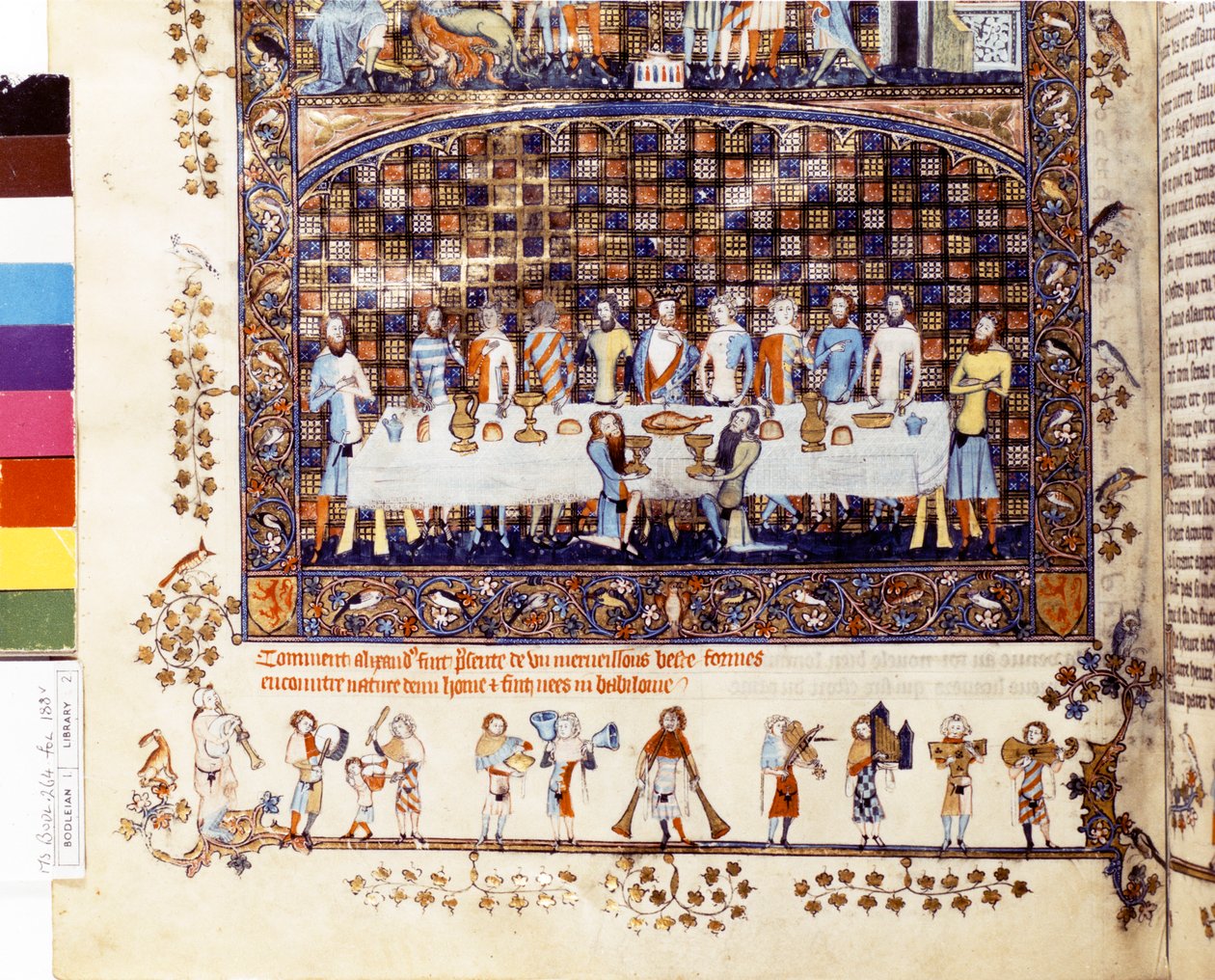 Aleksanterin matka Eedenin puutarhaan, noin 1400 (pienoiskuva). tekijältä Unknown artist