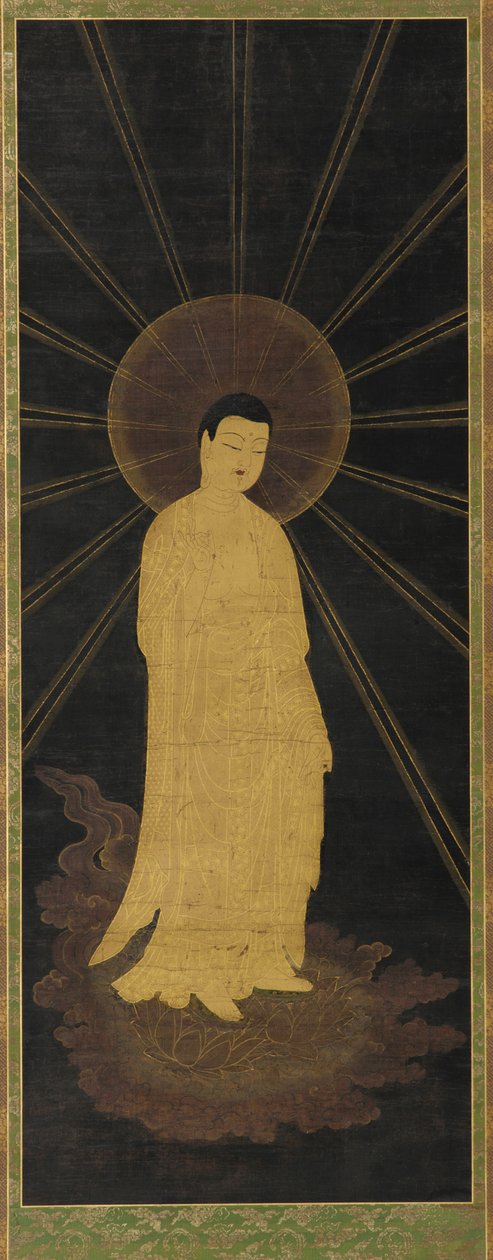 Amitabha (Amida) toivottaa sielut tervetulleeksi paratiisiin tekijältä Unknown artist