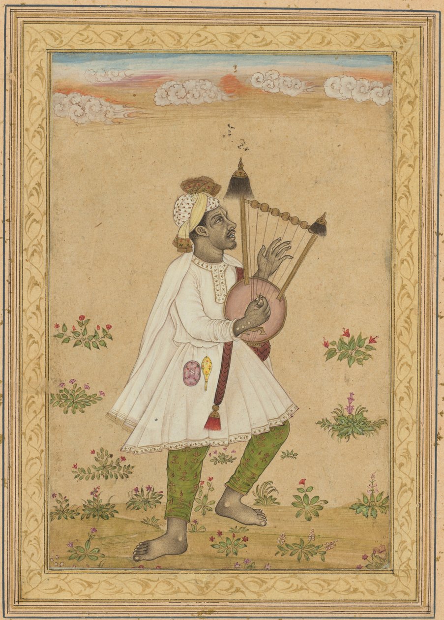 Un jugador de lira africà (recto)finlandès tekijältä Unknown artist