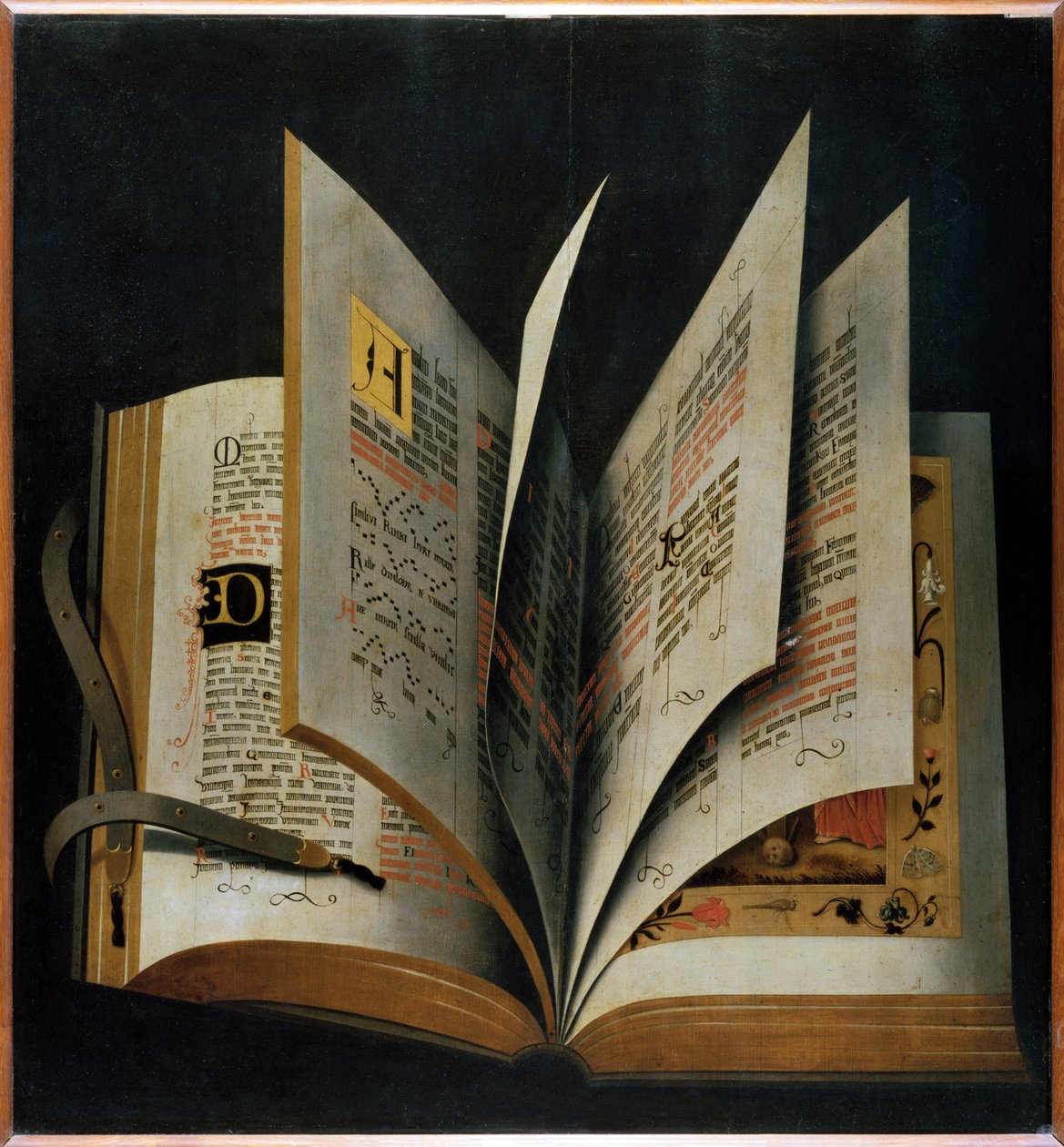 Avattu liturginen kirja - Nimetön - 1500-luvun alku. - Öljy puulle - 70,2x65 - Galleria degli Uffizi, Firenze tekijältä Unknown artist