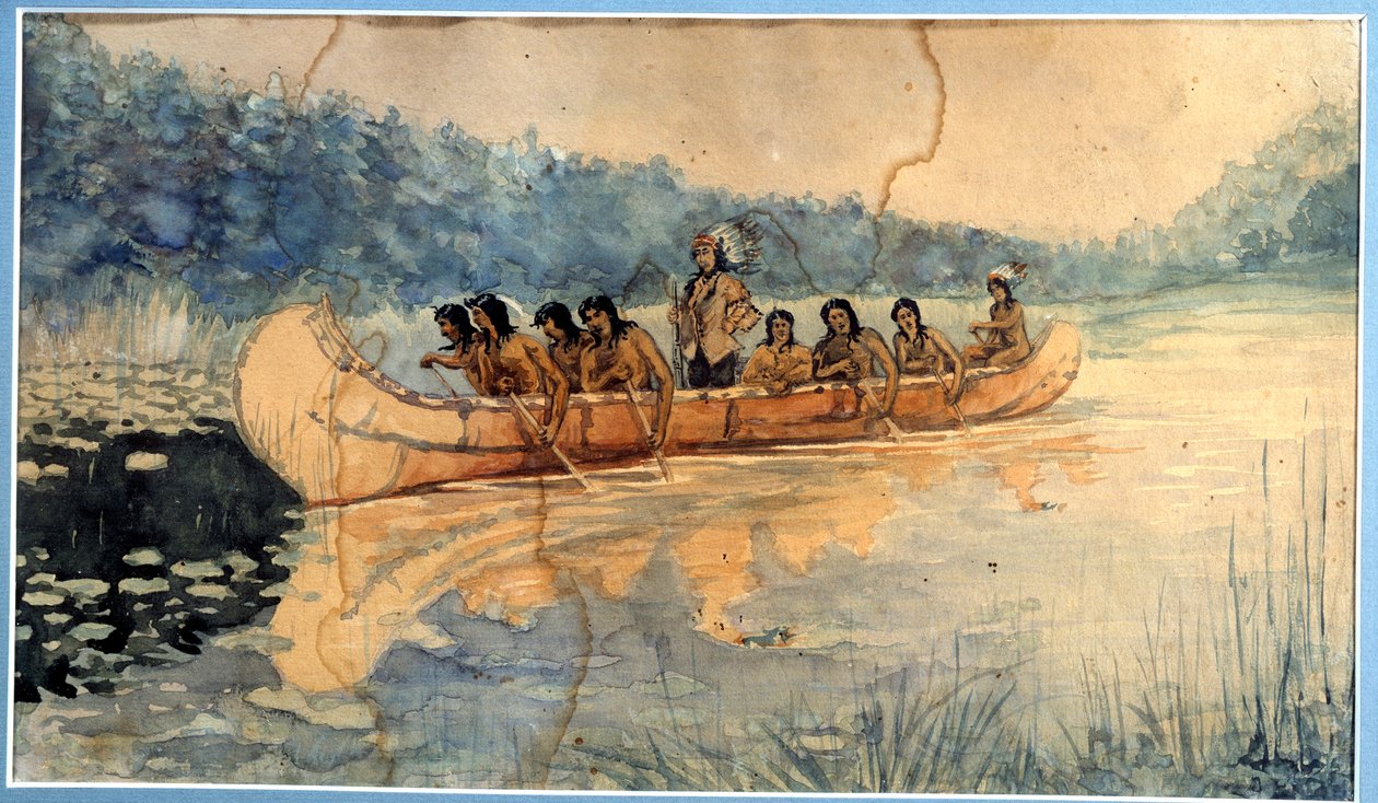 Anonyymi vesiväri. 1800-luvun La Rochelle, New World Museum tekijältä Unknown artist