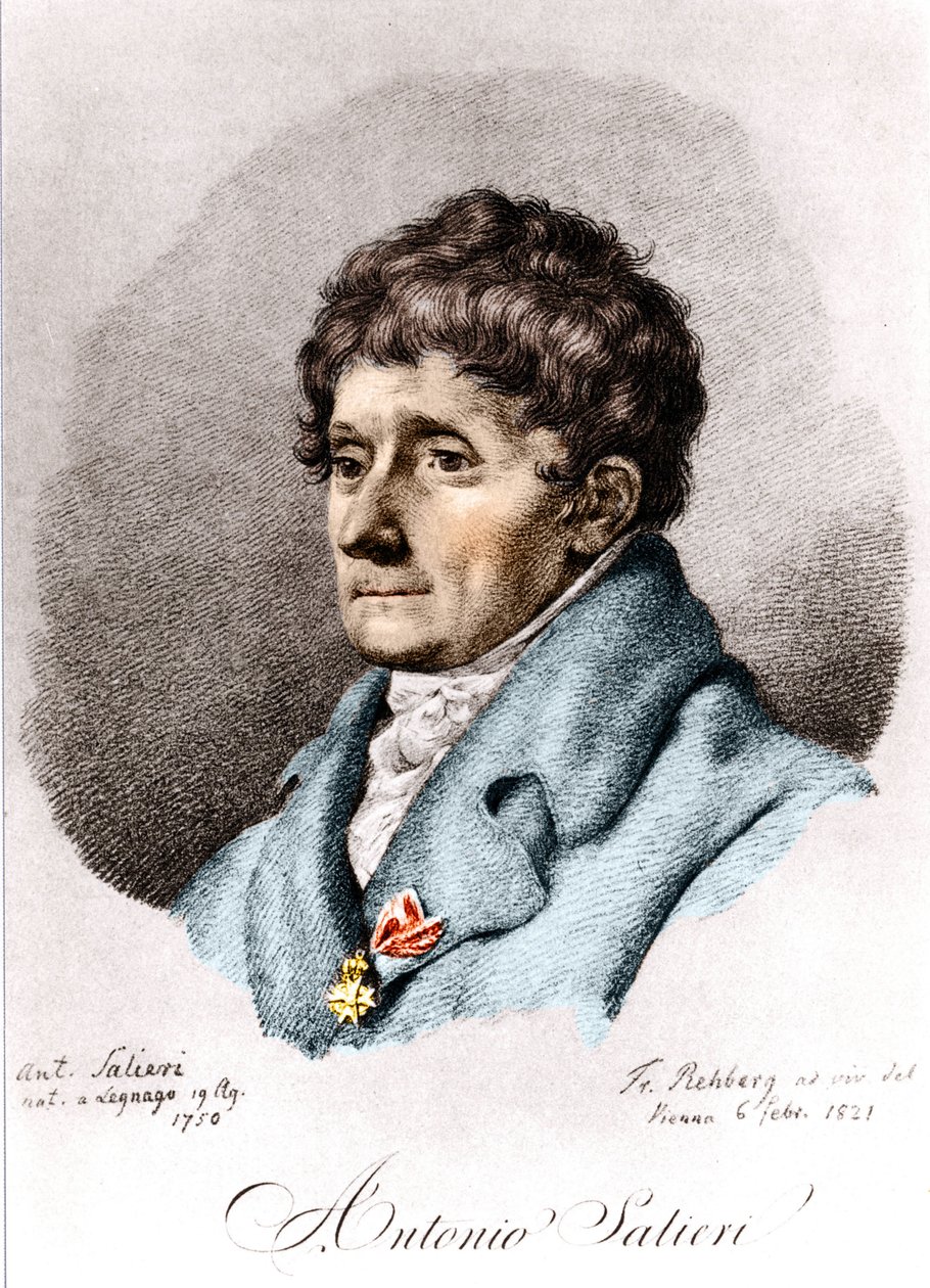 Antonio Salieri, italialainen säveltäjä ja kapellimestari (Legnago tekijältä Unknown artist