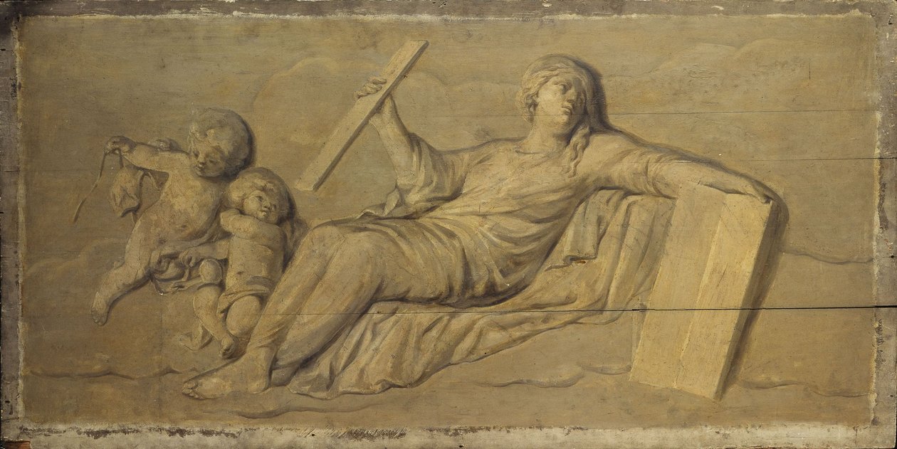 Arkkitehtuuri, vuosien 1701 ja 1800 välillä (öljy puulle) tekijältä Unknown artist