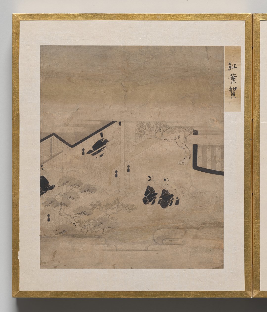 Syksyinen retki Album of Illustrations for the Tale of Genji tekijältä Unknown artist