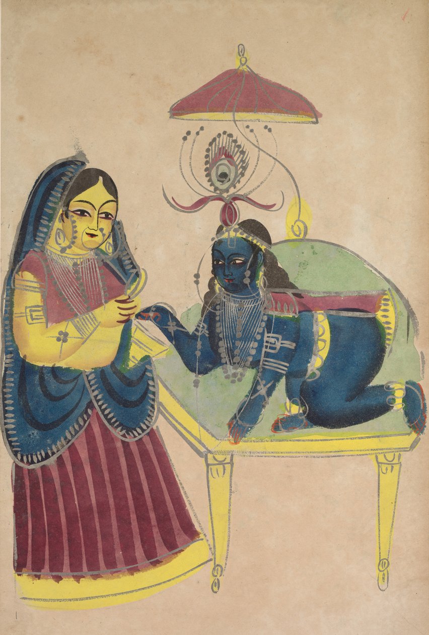 Krishnavauva pyytää voita Yashodasta tekijältä Unknown artist
