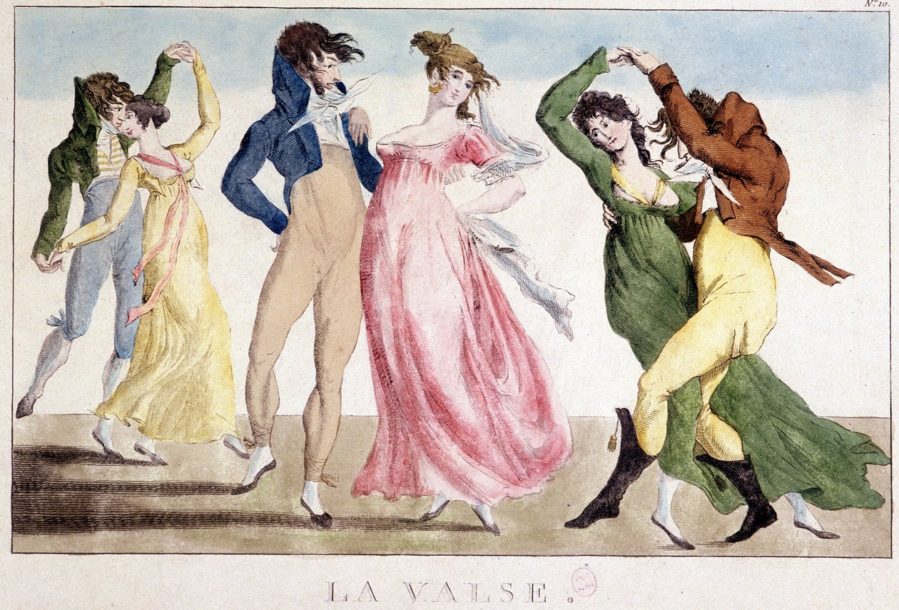 Pallo: valssi, n.d., 1800-luvun alku, Carnavalet tekijältä Unknown artist