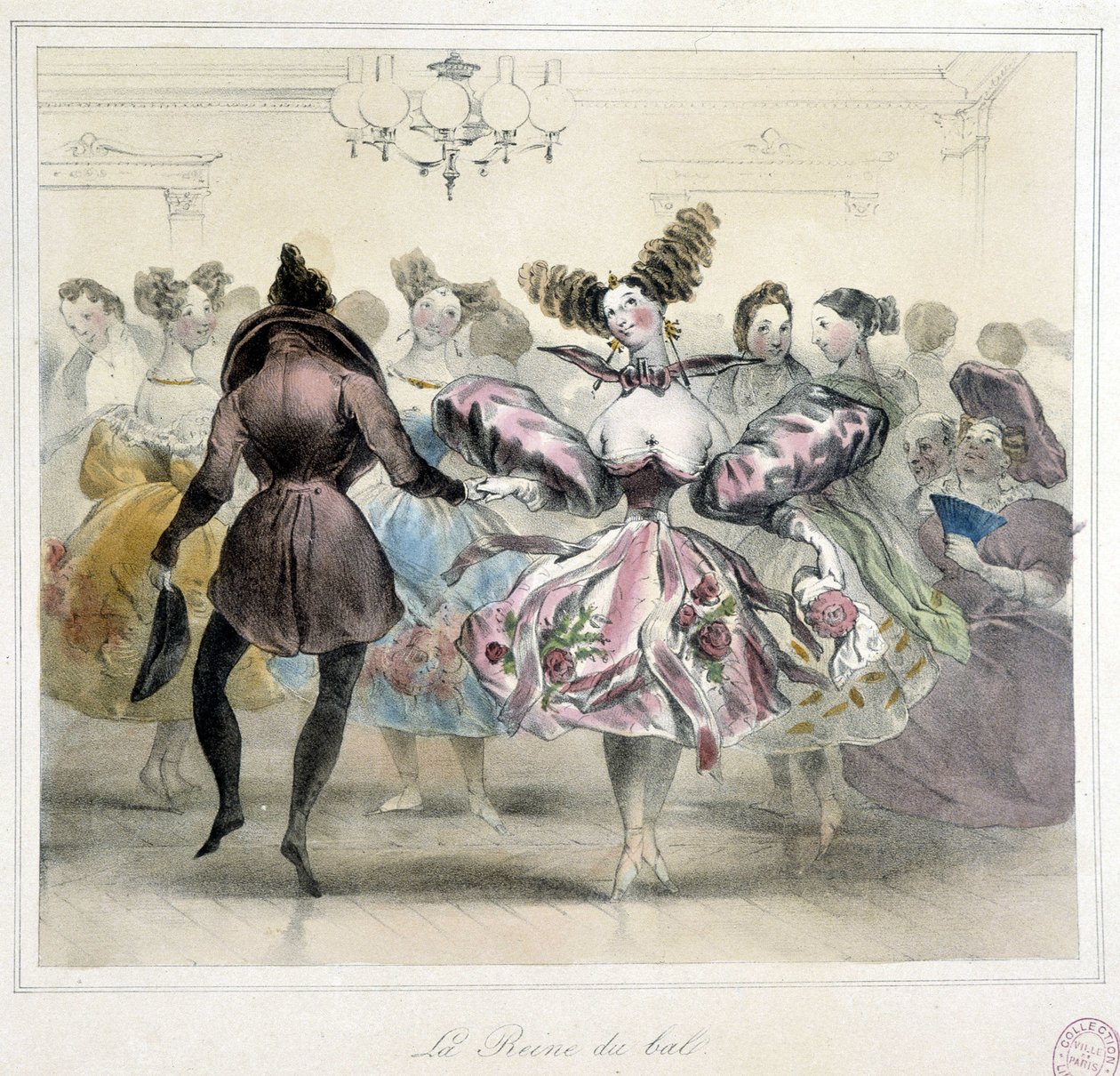 Pallo: pallon kuningatar - 1800-luku tekijältä Unknown artist
