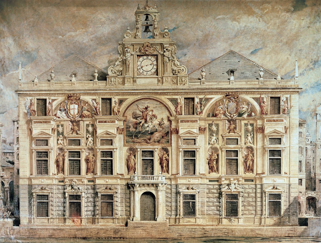 Bank of San Giorgio Genovassa, Italiassa tekijältä Unknown artist