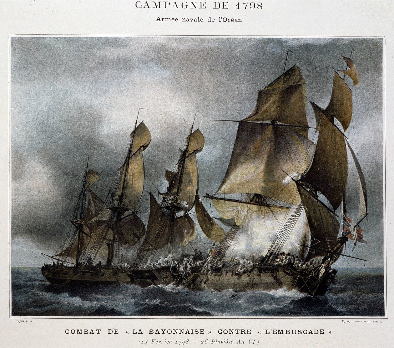 "" Bayonnaisen" taistelu "" väijytys""" tekijältä Unknown artist