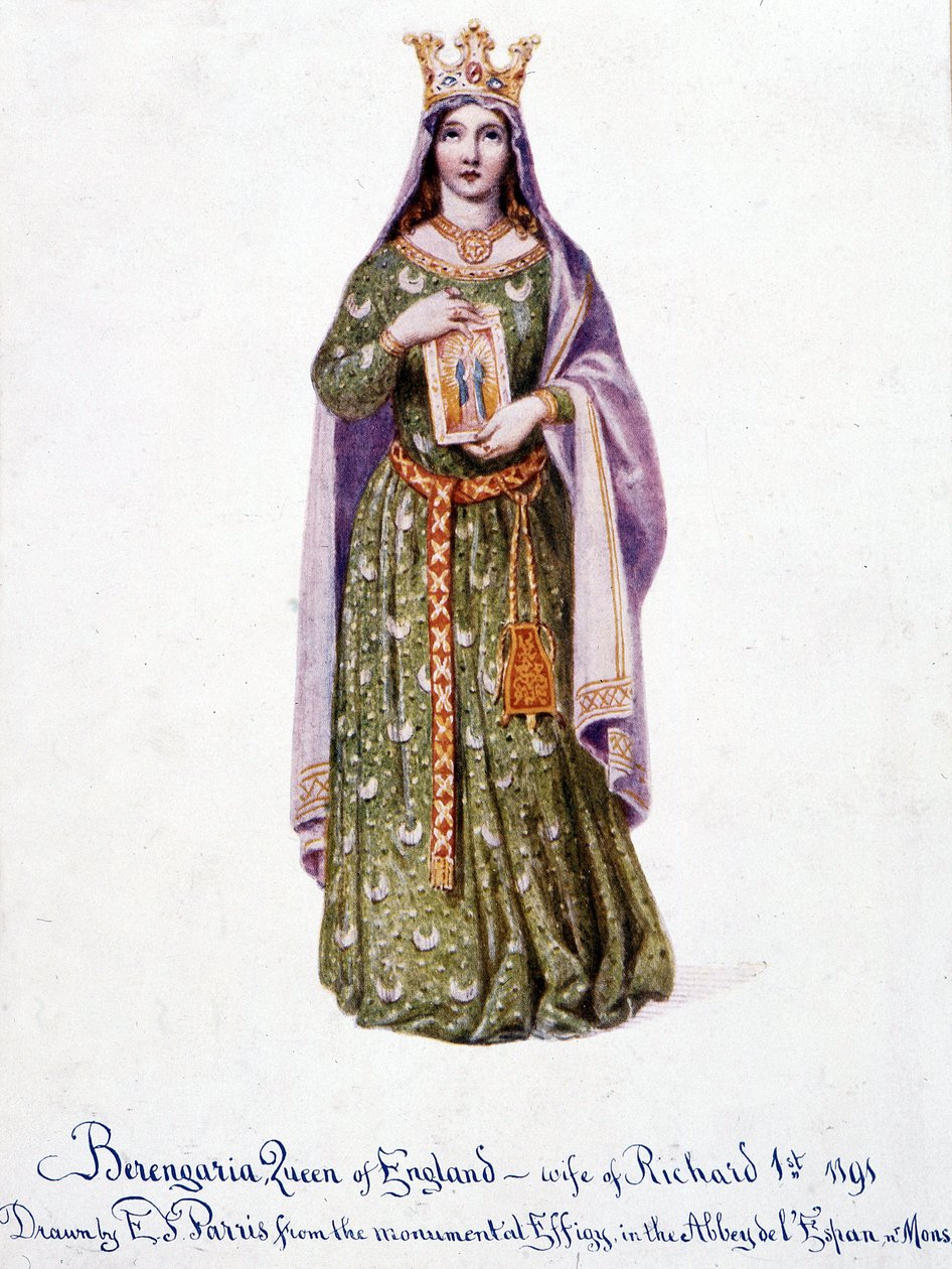 Berengaria Navarralainen Richard I:n Englannin vaimo - Berangere Navarralainen - Berengere, Englannin kuningatar, Richard I:n vaimo 1191 tekijältä Unknown artist