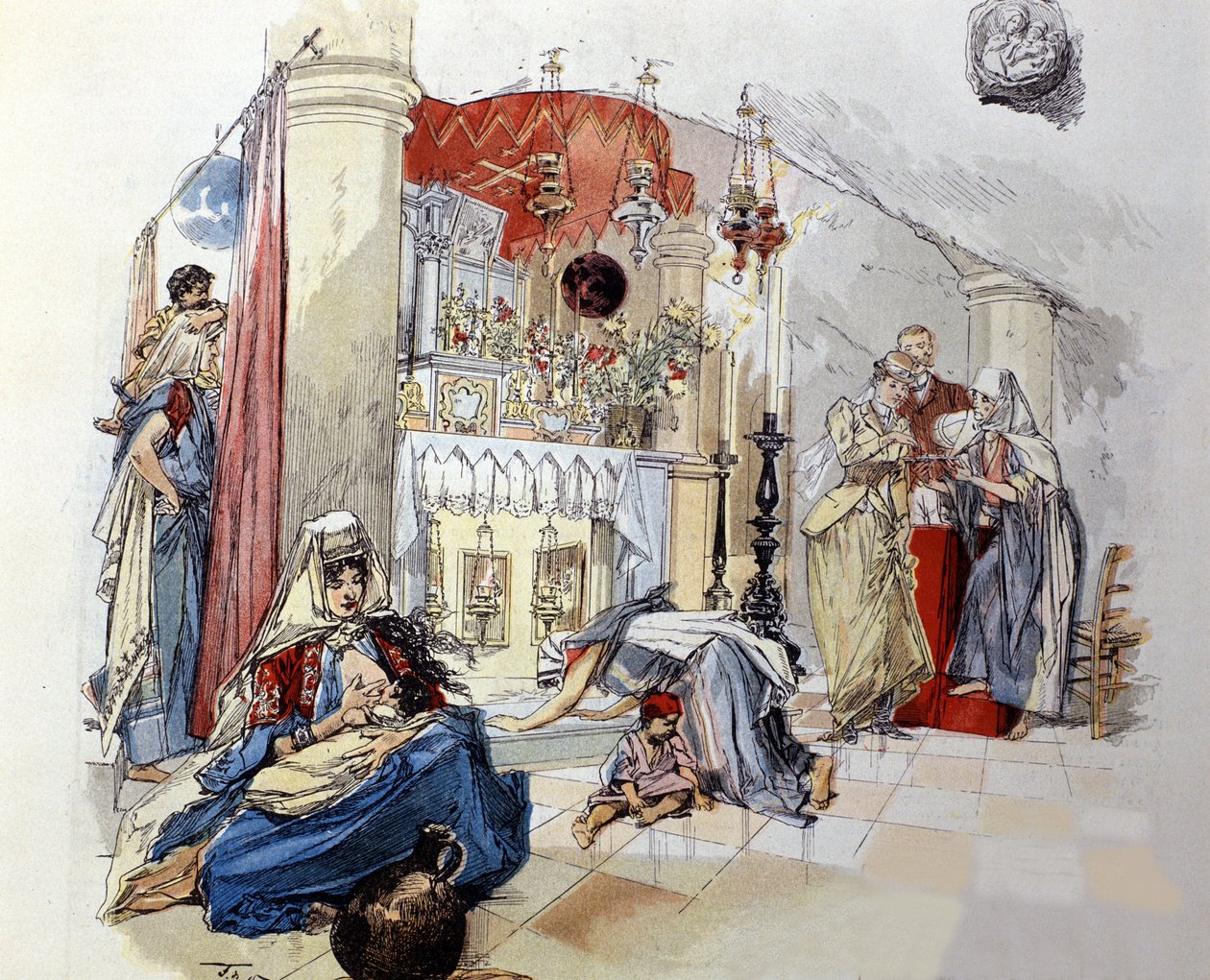 Bethlemm (Länsiranta): Maitoluola. 1890 tekijältä Unknown artist