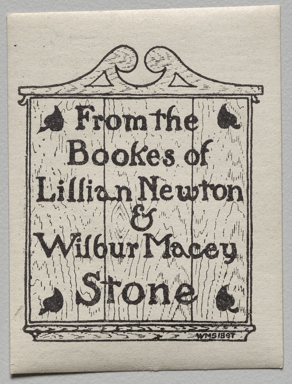 Kirjakilpi: Lillian Newton ja Wilbur Macey Stone tekijältä Unknown artist