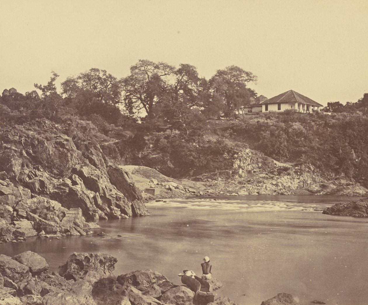 Bungalow at Marble Rocks. Nerbudda tekijältä Unknown artist