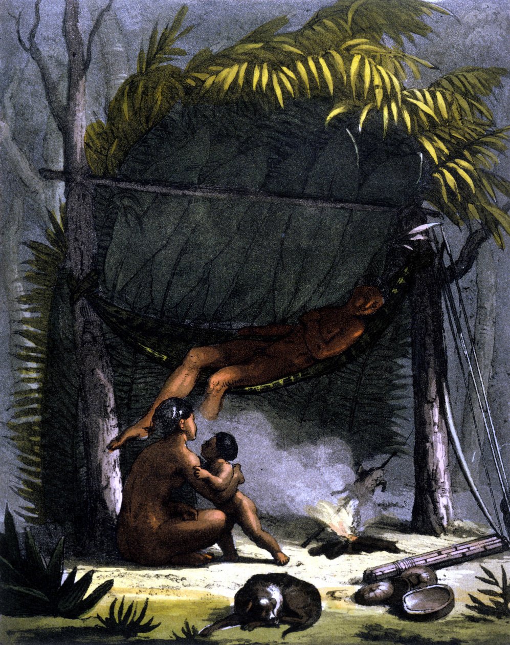 Cabane des Puris Brasiliassa - Ferrarion muinaisessa ja modernissa puvussa, toim. Milano tekijältä Unknown artist