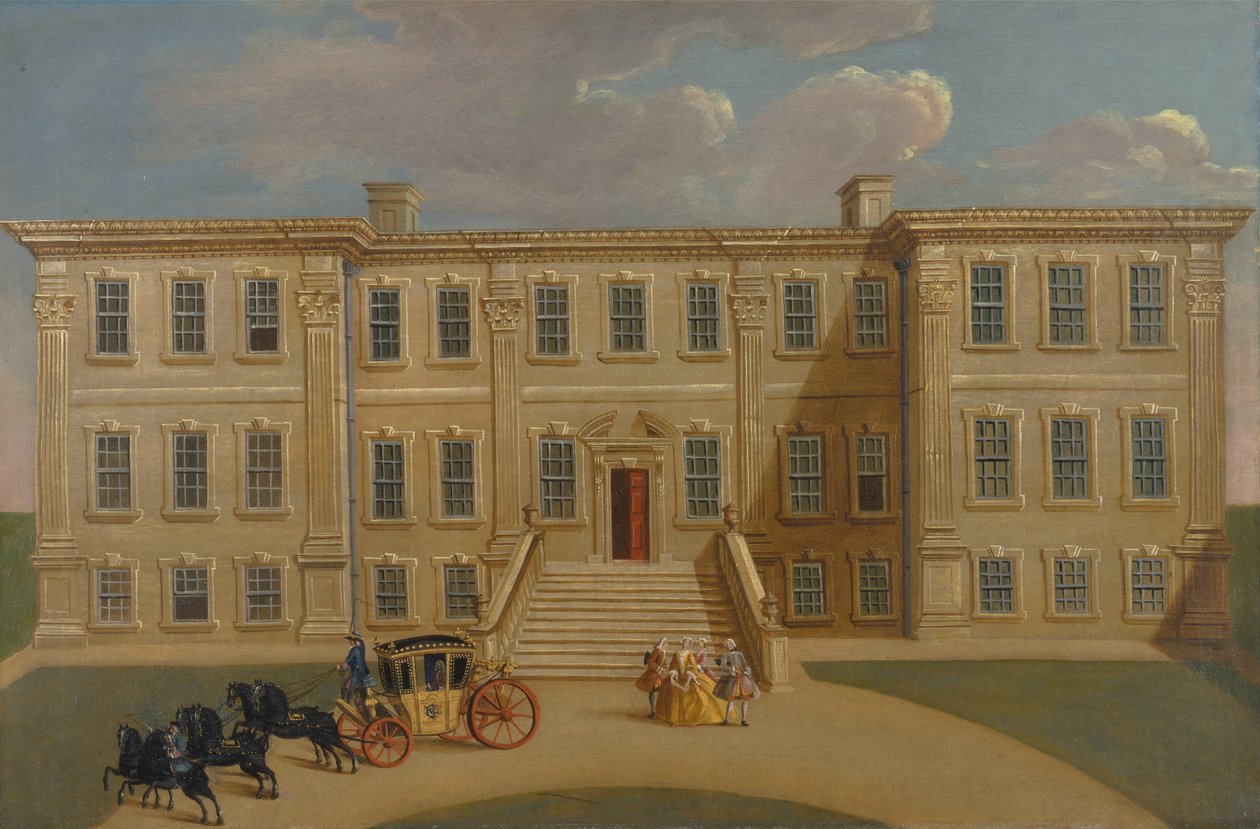 Calke Hall, Derbyshire, Sir Henry Harpurin kotipaikka, Bt. tekijältä Unknown artist