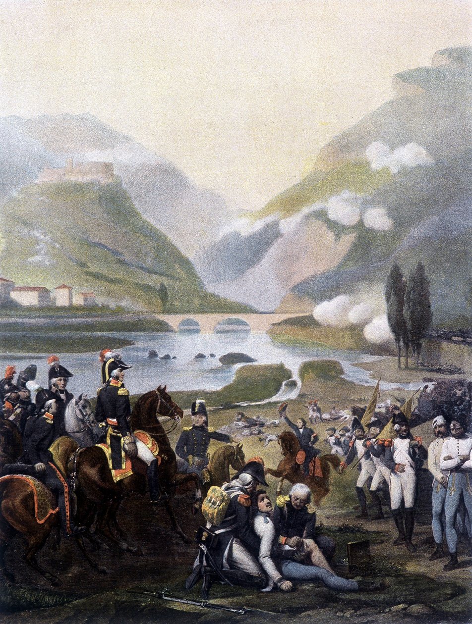 Napoleonin armeija valtasi Pietran linnan 4. syyskuuta tekijältä Unknown artist