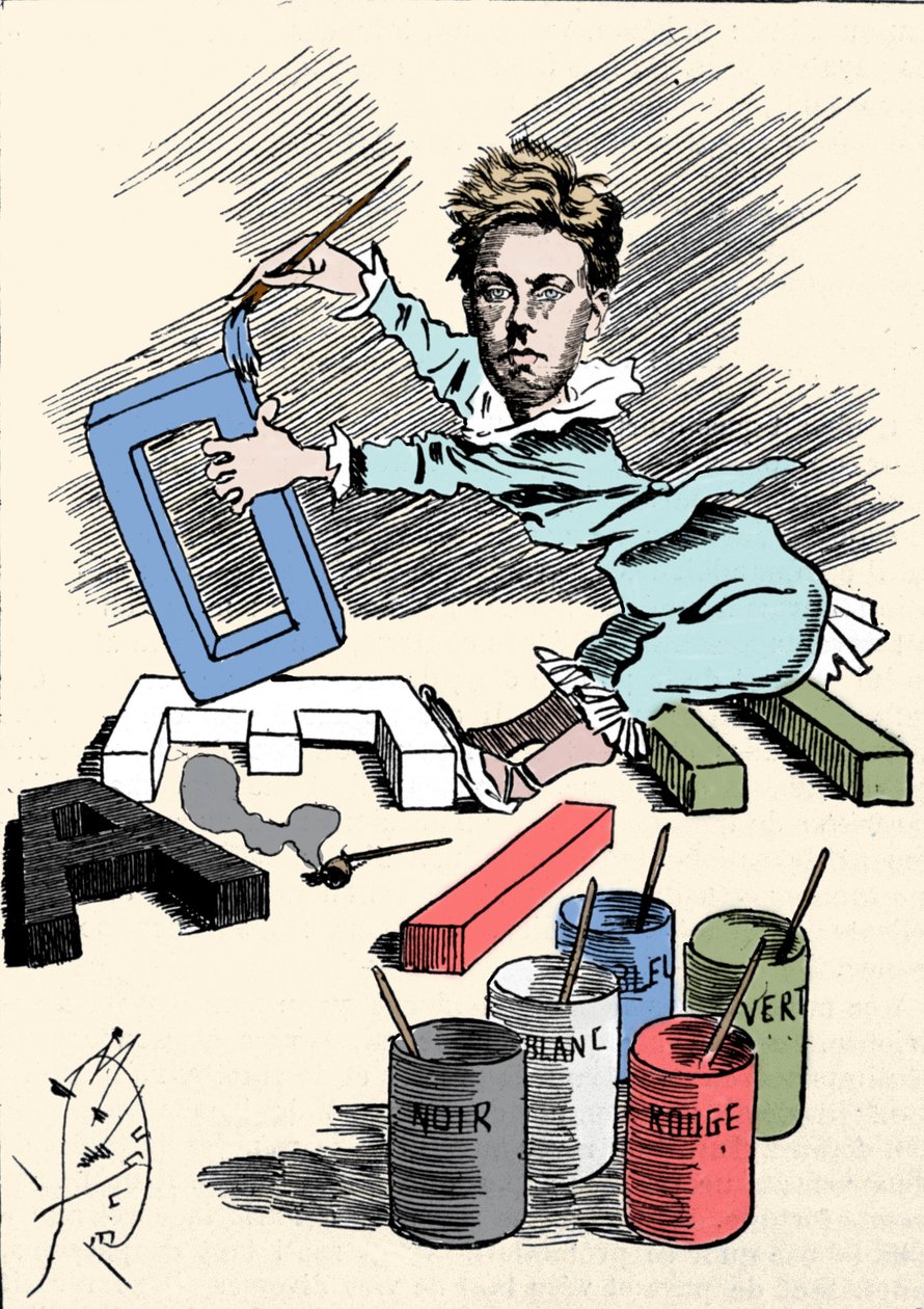 Sarjakuva runoilija Arthur Rimbaud